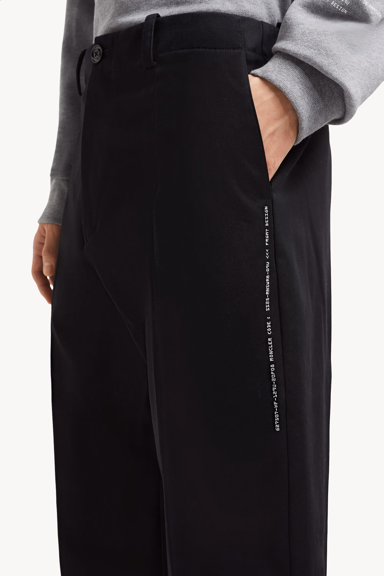 Pantalones de gabardina de algodón Moncler x FRGMT Hombre Negro Moncler 4